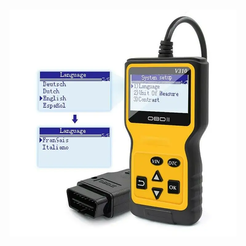 Ancel-V310 détecteur de défauts de voiture, outil de Diagnostic automobile professionnel, Scanner OBD2 pour voitures européennes/japonaises