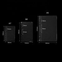 A5 A6 A7 A9 pochette d'enveloppe en PVC transparent chargement par le haut 1 poche reliure à spirale enveloppes de trésorerie sac de pochette de carte transparente sac de feuilles mobiles