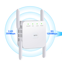 Repetidor inalámbrico Wifi Routers 1200Mbps 2,4 GHz 5GHz Amplificador de señal de red Repetidor Wifi