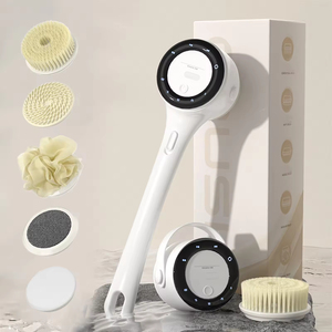 Wholesale Manufacturer 6 in 1 Bath <b>Brushes</b> Body Skin Shower Scrubbers Waterproof Long Handle <b>Back</b> Cleaning - Product Image 6