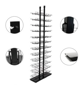 Expositor Giratorio Independiente con Estantes de Alambre para Exhibición de Productos en Tiendas Minoristas, Venta <span class=keywords><strong>al</strong></span> <span class=keywords><strong>por</strong></span> <span class=keywords><strong>Mayor</strong></span> - Product Image 1
