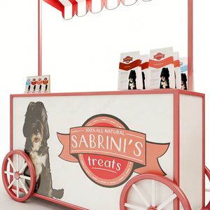 Exhibidor de Accesorios para Mascotas con Ganchos, Armarios y Ruedas para Tienda de Mascotas - Product Image 4