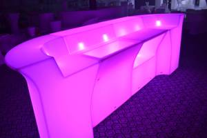 Thanh lịch hiện đại mát mẻ dẫn quầy <span class=keywords><strong>bar</strong></span> bền nhựa dạ quang bên bảng phong cách nhà thiết kế đồ nội thất thanh - Product Image 6