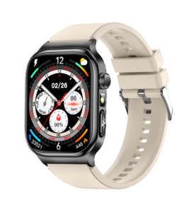 Jam Tangan Pintar TK18 IP67 Tahan Air IP67 Laser BP Pemantau Detak Jantung Oksigen Darah Fitur Kesehatan Medis Baru Silikon Persegi - Product Image 4