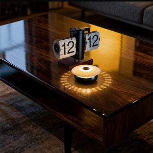 Reloj Despertador Digital Geométrico Escandinavo Personalizado para Escritorio, con Cambio Automático de Página, Visualización de Día/Fecha, para Oficina - Product Image 3