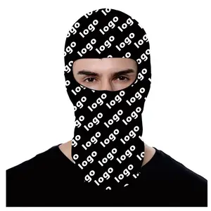 Balaclava respirável de corrida de design personalizado oem, máscara de rosto inteiro