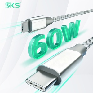 नायलॉन ब्रेडेड USB-C सी केबल 60 डब्ल्यू 5a pd फास्ट चार्जिंग 1 मीटर/3 मीटर हाई-स्पीड 20 जीबीपीएस डेटा ट्रांसफर iphone लैपटॉप प्रिंटर शुद्ध - Product Image 2
