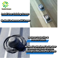 Customized Size Metal Waterproof Surface Treatment 35mm Roof Fastener Metal Cap for Roofing Screw-100 Package Carton or Bags