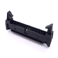 Connecteur de prise Soulin IDC Ejector Header, pas de 2,54 mm, 30 broches, contact en laiton, application PCB, pour câble plat