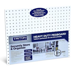 Custom Triton Heavy Duty Poly Pegboards 2 Duraboard Paneles de pared para el hogar Oficina y garaje Organización de almacenamiento - Product Image 1