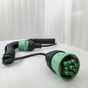 J// TYPE2 9-Pin Adapter kabel Harness melingkar pria/wanita pegas kawat Harness - Product Image 4