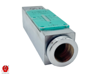 Medidor de Flujo de Aceite Hidráulico GFW-10M en Línea, 2-10 L/min, Rosca G3/8, 100 Bar, Tipo Pistón con Resorte, Industrial, OEM, Latón Cromado