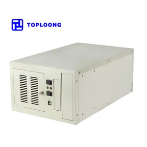 Toploong TOP2406 wall mount Industrial PC Case 2 Hdd Bay Computer server case Chassis Box Enclosure Cabinet With Fan