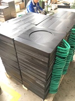 Plaques de stabilisation antidérapantes en UHMWPE pour grues, haute capacité de charge, pour opérations de grues tout-terrain