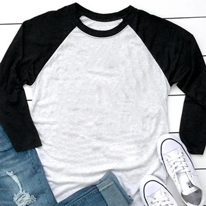 Camicetta da donna a maniche 3/4 in cotone con maniche lunghe traspirante a maglia su misura per lo stile Casual primaverile - Product Image 5