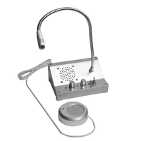 Prix d'usine pas cher Dual A Speaker Talk Through Glass Bank Window Intercom System Pagers