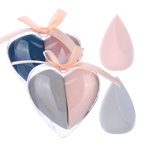 Oferta Especial 2 en 1 Esponja de Maquillaje Lavable en Forma de Corazón Sin Látex A80178, Borla de Maquillaje de Polvo Marshmallow con Logotipo Personalizado - Product Image 1