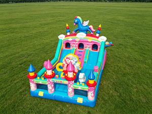 Castillo Inflable Personalizado con Temática <span class=keywords><strong>de</strong></span> Unicornio, con Toboganes Dobles, Casa <span class=keywords><strong>de</strong></span> Brinco <span class=keywords><strong>de</strong></span> PVC <span class=keywords><strong>de</strong></span> Grado Comercial, Ideal <span class=keywords><strong>para</strong></span> Fiestas Infantiles y <span class=keywords><strong>Alquiler</strong></span> - Product Image 2