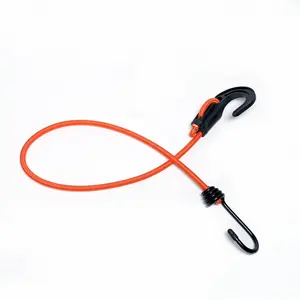 Adjustable Car Roof Round Elastic Stretch Rubber Latex Bungee Cord with Hook