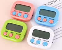 Minuteur de cuisine compact de marque originale avec interrupteur d'alimentation, rappel électronique et chronomètre