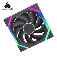Kipas Casing AntarcChill Factory Direct 120mm Desain CD Center, Aliran Udara Tinggi, Kebisingan Rendah, Pendingin PWM untuk Komputer
