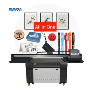 Mesin cetak 3D Digital 1390 UV Inkjet Flatbed Printer untuk Dtf kanvas keramik kaca kayu akrilik kotak botol anggur casing telepon