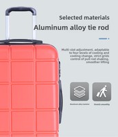 Valise à roulettes en aluminium unisexe personnalisée de 20 à 28 pouces, à la mode, avec serrure à combinaison, grande capacité, pour homme, vente en gros