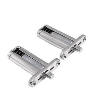 Concealed Furniture Hinge Stainless Steel Flush Mount Soft Closing Hardware Accessory <b>Modern</b> Design Silver Color - Product Image 1