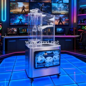 Máquina de Sorteo Electrónica HUAXI Modelo HUAXIA, Sopladores de Aire Acrílicos 1D, Sorteo de Lotería Aleatoria, Bolas de Ping Pong, Juego de Premios Sorpresa - Product Image 2