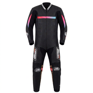 Combinaison de course professionnelle pour homme, 1 pièce, en cuir de vache/crocodile véritable, sur mesure, avec combinaison intégrale/traje niveau 2 CE - Product Image 1