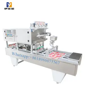 Automatische Vacuüm Plastic Film Biscuit Paddestoel Vis Lade Sluitmachine