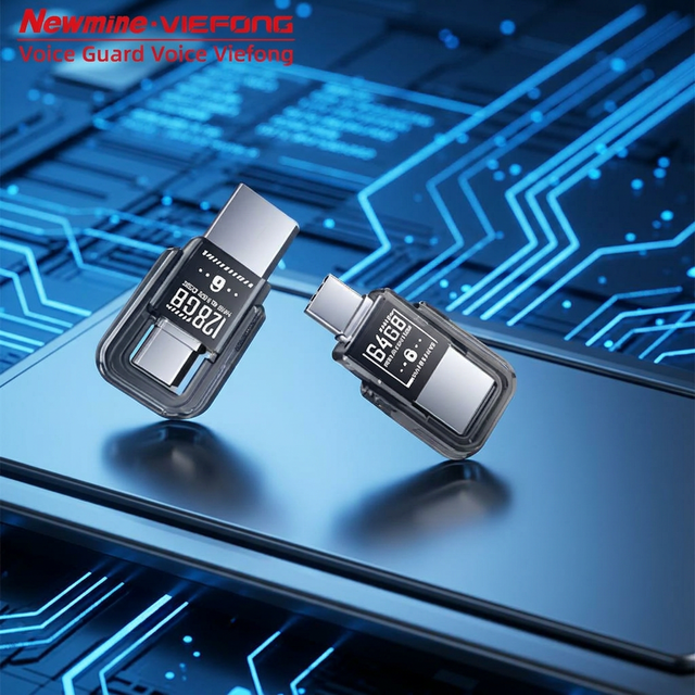 VIEFONG VU01 64GB Highly Encryption USB Flash Drive Type-C/USB-A Large Capacity Data Safety Protector Guard