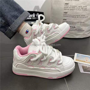 <span class=keywords><strong>2025</strong></span> Dames Grote Maat Dikke Zolen Sport En Meisje Casual <span class=keywords><strong>Trendy</strong></span> Wandelstijl Schoenen Sneaker Dame Sportschoenen Dikke Schoenen - Product Image 4