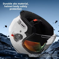 Nouveau Casque Moto Rétro Ouvert Vintage Demi-Casque Léger en ABS Certifié 3C Toutes Saisons pour Cruiser Scooter Usine