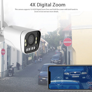 Cámara 4K 8MP Wifi <span class=keywords><strong>IP67</strong></span> Cámara bala inalámbrica impermeable Cámara de seguridad para exteriores con audio ColorVu CamHi/CamHipro Precio de fábrica - Product Image 4