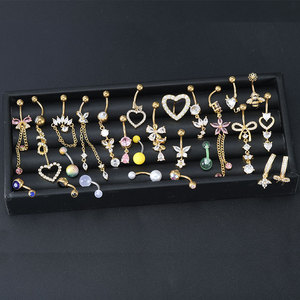 Anneaux de nombril pendulants en <span class=keywords><strong>acier</strong></span> inoxydable 316L, bijoux de piercing pour nombril 14G, anneaux de nombril pour femmes 10mm, vente en gros d'usine - Product Image 6