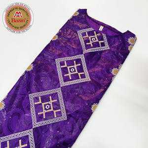 Nouvelle Arrivée Robe Boubou Dashiki Africaine en <span class=keywords><strong>Bazin</strong></span> Riche, Taille Mixte, Originale, Nigériane, Traditionnelle, Robe de Mariée ou Vêtement de Cérémonie - Product Image 3