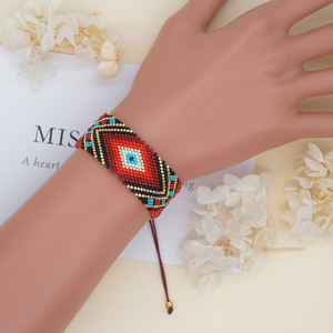 Gelang gaya Boho Go2hobo untuk wanita perhiasan Yunani manik-manik buatan tangan etnik kalung mata jahat Turki perhiasan desainer - Product Image 3