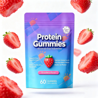 OEM Suiker Vrije Proteïne Gummies voor Volwassenen, Spierherstel & -groei, Huid-, Haar- en Nagelgezondheid, Ondersteunt Functionele Voedingsgummies