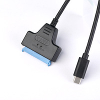 Cable adaptador USB C tipo C a SATA de 22 pines para disco duro HDD de 2,5 pulgadas
