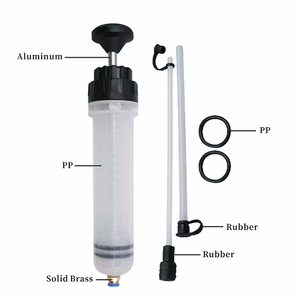 Pompe d'extraction de liquide automobile 200cc, outil manuel de <span class=keywords><strong>vidange</strong></span> d'huile avec 2 tubes d'<span class=keywords><strong>aspiration</strong></span> en PVC de 22 cm - Product Image 4