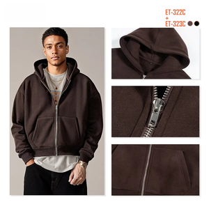 Conjunto de sudadera y pantalones deportivos holgados, conjunto de chándal grueso, ropa de calle, chándales de alta calidad para hombre - Product Image 1