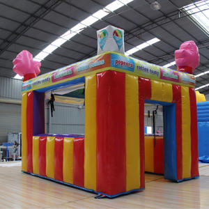 Dijual istana melompat tiup kustom untuk anak-anak, rumah pantul tiup dengan pintu tempat bermain Luncur tiup - Product Image 3