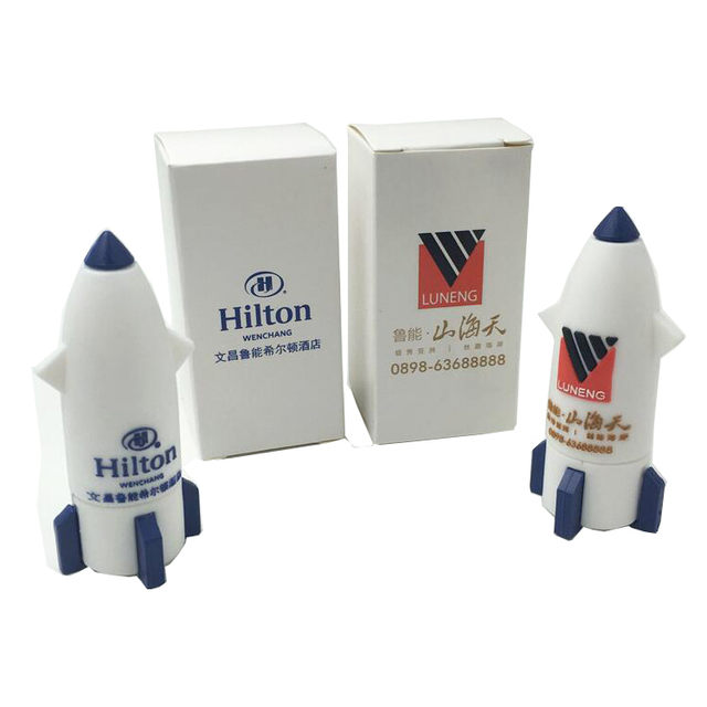Promotional Gift USB 2.0 Rocket Shape Flash Drive OEM ODM New 3-Year Warranty