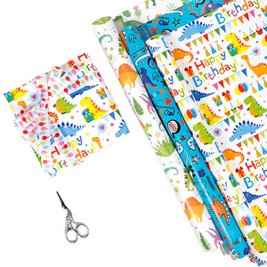 High Quality Wholesale 80g Christmas Art <b>Paper</b> 43*300cm Disposable Silicone Luxury Custom Birthday Gift <b>Wrapping</b> <b>Paper</b> Roll - Product Image 4