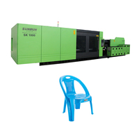 Machine de moulage par injection de table horizontale hydraulique de 1000 tonnes pour injection de préforme de table de chaise en plastique PET PP ABS EPS PA