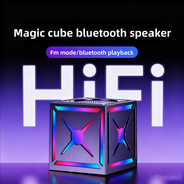 Best New for 5.3 RGB Subwoofer High-Volume 5W Output Wireless Portable Outdoor Mini Speaker DC 5V Plastic 500-1000mAh