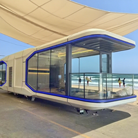 Conception innovante Maison de cabine de la taille d'un appartement Cabine préfabriquée Cosse de couchage Capsule Conteneur Maison Structure en acier