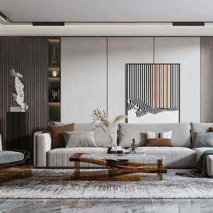 เฟอร์นิเจอร์บ้านสไตล์โมเดิร์นมินิมอล ปรับแต่งได้ ผลิตจากไม้ สำหรับห้องนั่งเล่นและห้องครัว  ผู้ผลิตเฟอร์นิเจอร์สำหรับอพาร์ตเมนต์ - Product Image 2