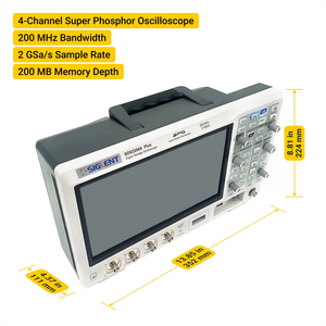 ออสซิลโลสโคปดิจิตอลซุปเปอร์ฟอสเฟอร์ SDS2204X Plus 4 ช่องสัญญาณ 200 MHz 2 GSa/s 200 Mpts หน้าจอ LCD 10.1 นิ้ว 8 บิต รับประกัน 1 ปี - Product Image 2